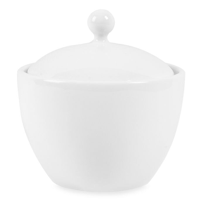 slide 1 of 2, Everyday White by Fitz and Floyd Covered Sugar Bowl, 1 ct