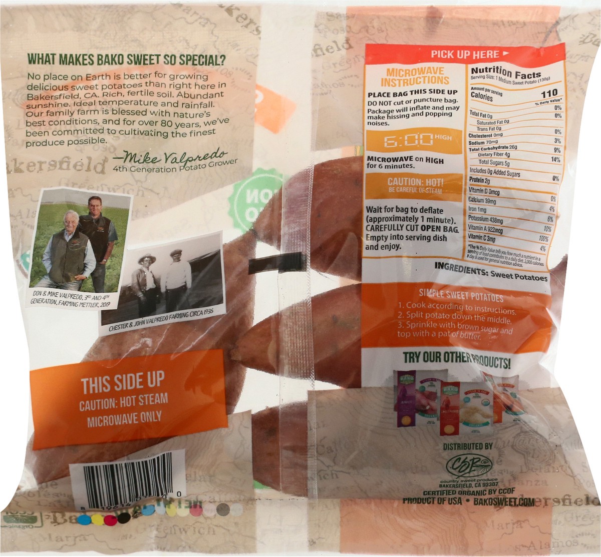 slide 3 of 10, Org Petite Orange Sweet Potato Steamer, 1 ct