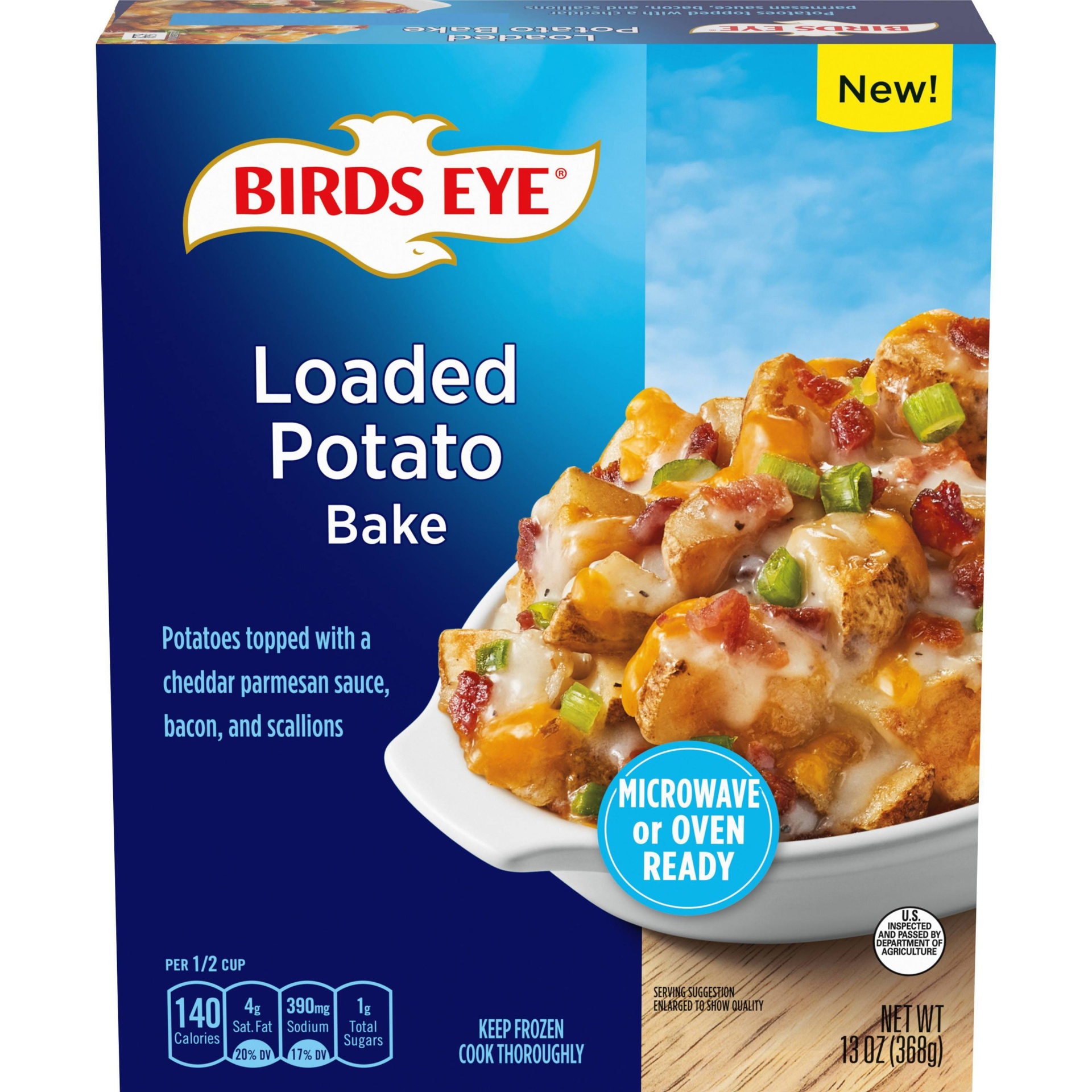 slide 1 of 1, Birds Eye Loaded Potato Bake, Frozen Side Dish, 13 oz