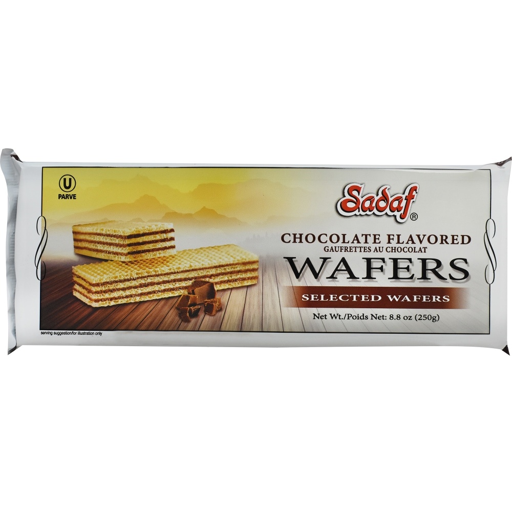 slide 1 of 1, Sadaf Chocolate Flavored Wafers, 8.8 oz