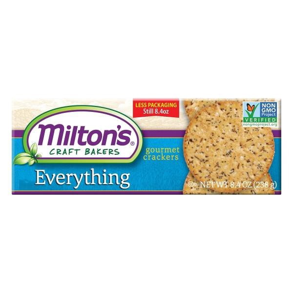 slide 1 of 1, Milton's Everything Gourmet Crackers, 8.4 l