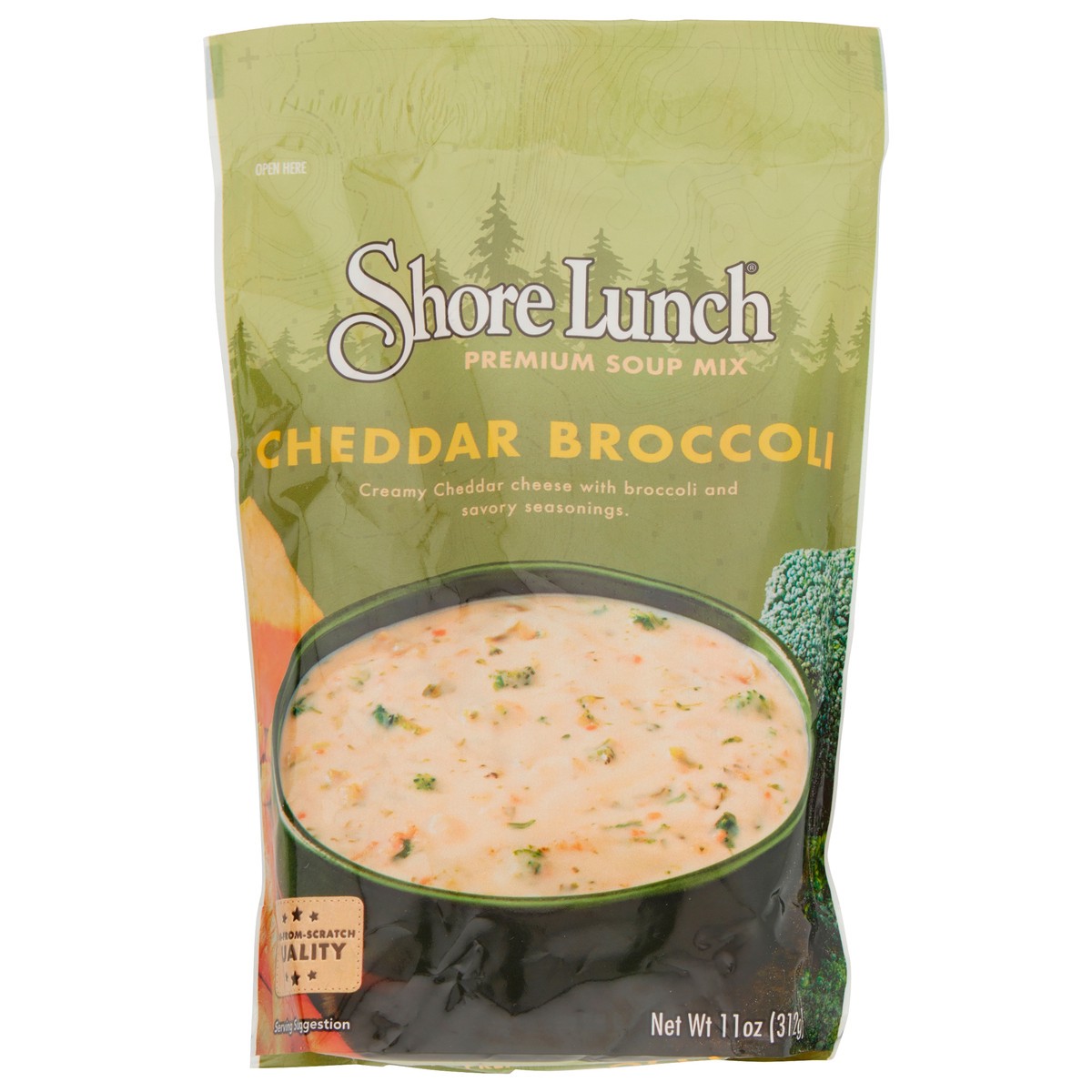 slide 1 of 8, Shore Lunch Shorelunch Mix Soup Cheddar Broccoli, 11 oz