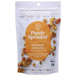 Purely Sprouted Sprouted Orange Ginger Snack Mix 4 oz