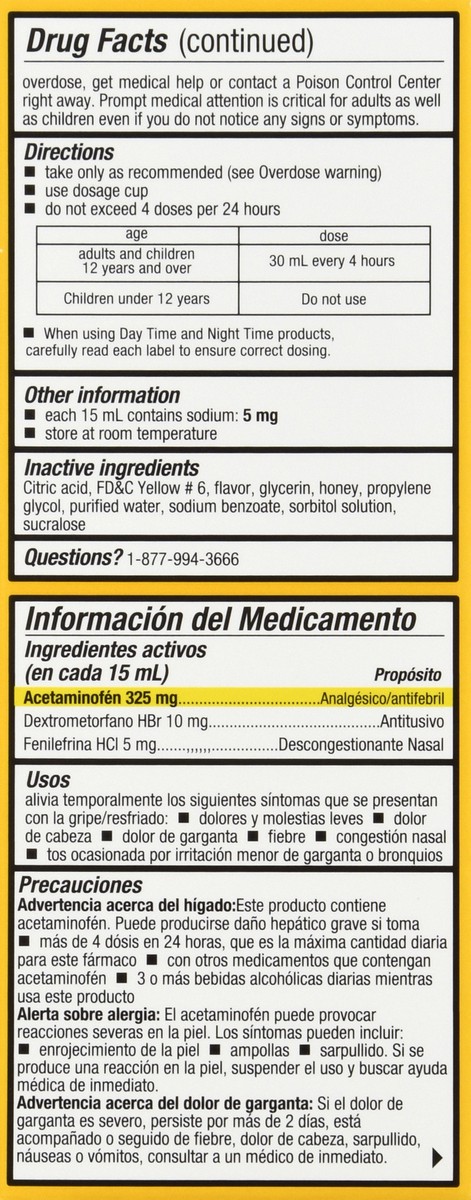 slide 2 of 9, Tukol Daytime Multi Symptom Honey Cold & Flu 4 oz, 4 oz