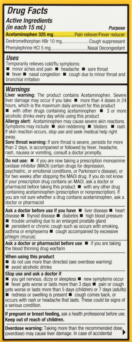 slide 9 of 9, Tukol Daytime Multi Symptom Honey Cold & Flu 4 oz, 4 oz