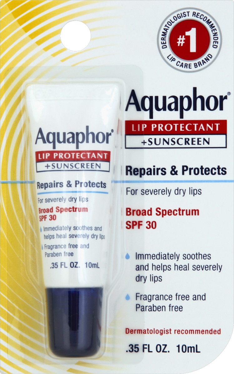 slide 4 of 7, Aquaphor Lip Repair + Protect, Spf 30, 0.35 oz