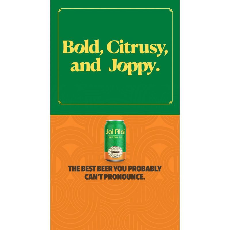 slide 11 of 11, Cigar City Brewing Cigar City Jai Alai IPA Beer - 12pk/12 fl oz Cans, 12 ct; 12 fl oz