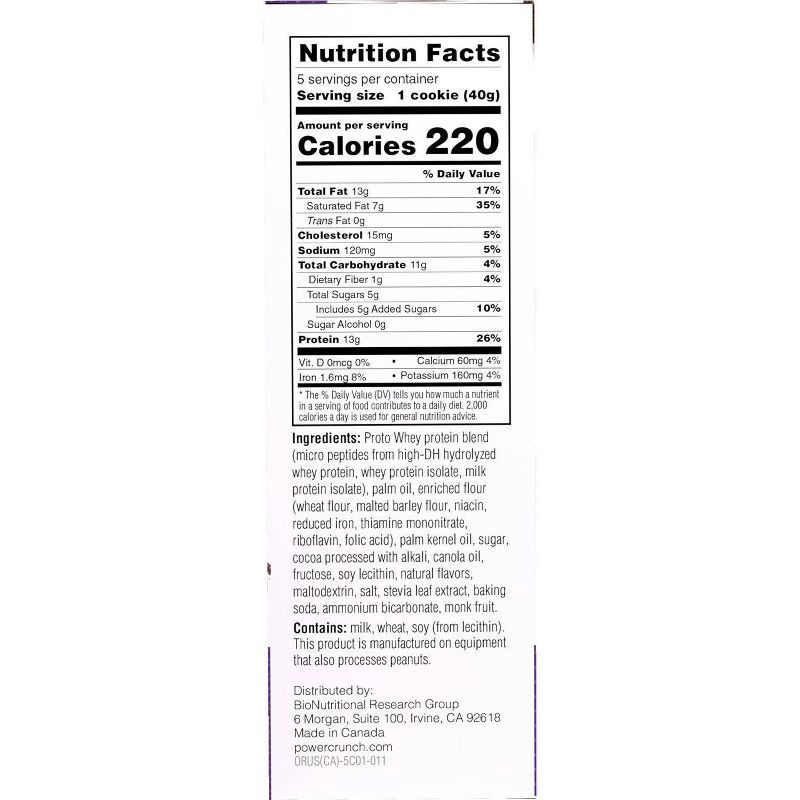 slide 6 of 6, Power Crunch Wafer 13g Protein Energy Bar - Triple Chocolate - 5pk, 13 gram, 5 ct