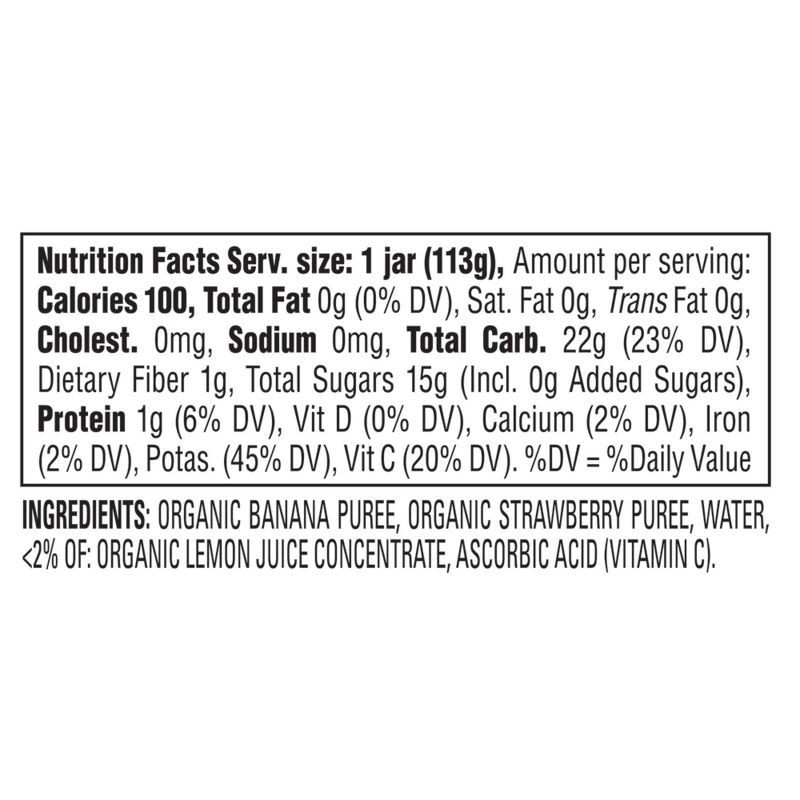 slide 4 of 5, Happy Family Happy Baby Organics Clearly Crafted Stage 2 Bananas & Strawberries Jar 4oz, 4 oz