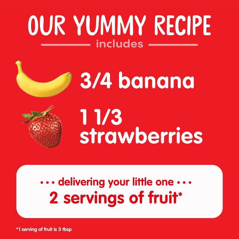 slide 6 of 8, Happy Baby Organics Clearly Crafted Stage 2 Bananas & Strawberries Jar - 4oz, 4 oz