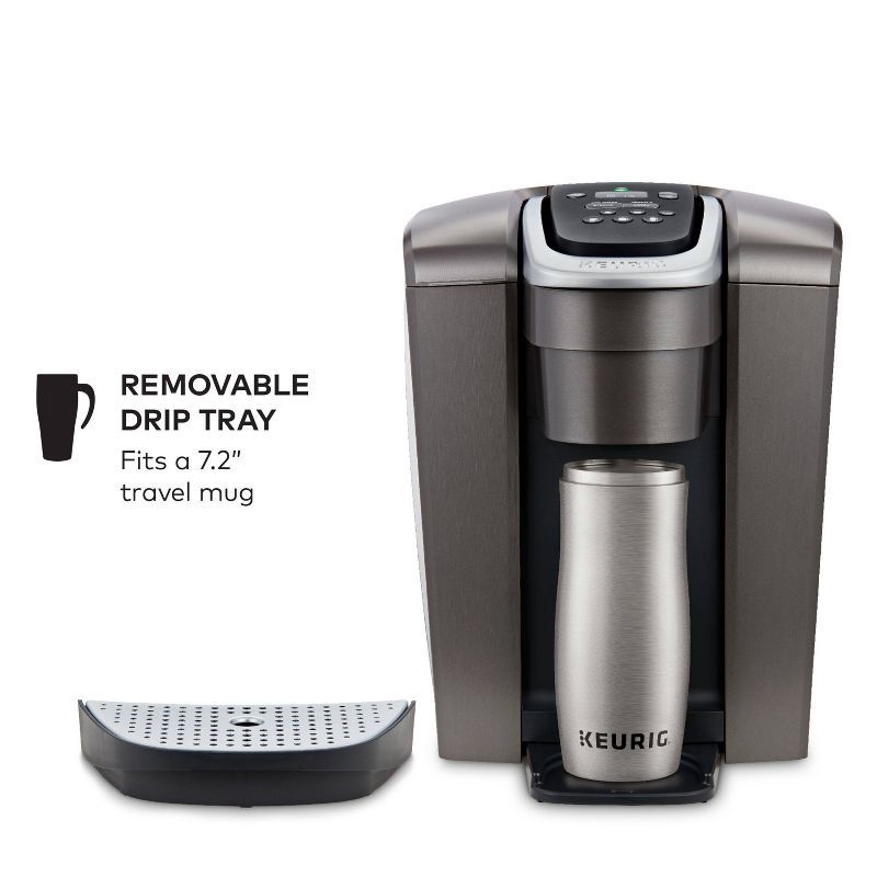 slide 3 of 14, Keurig K-Elite Single-Serve K-Cup Pod Coffee Maker with Iced Coffee Setting - Brushed Slate: 75 oz Capacity, Electric, Dishwasher-Safe Parts, 75 oz