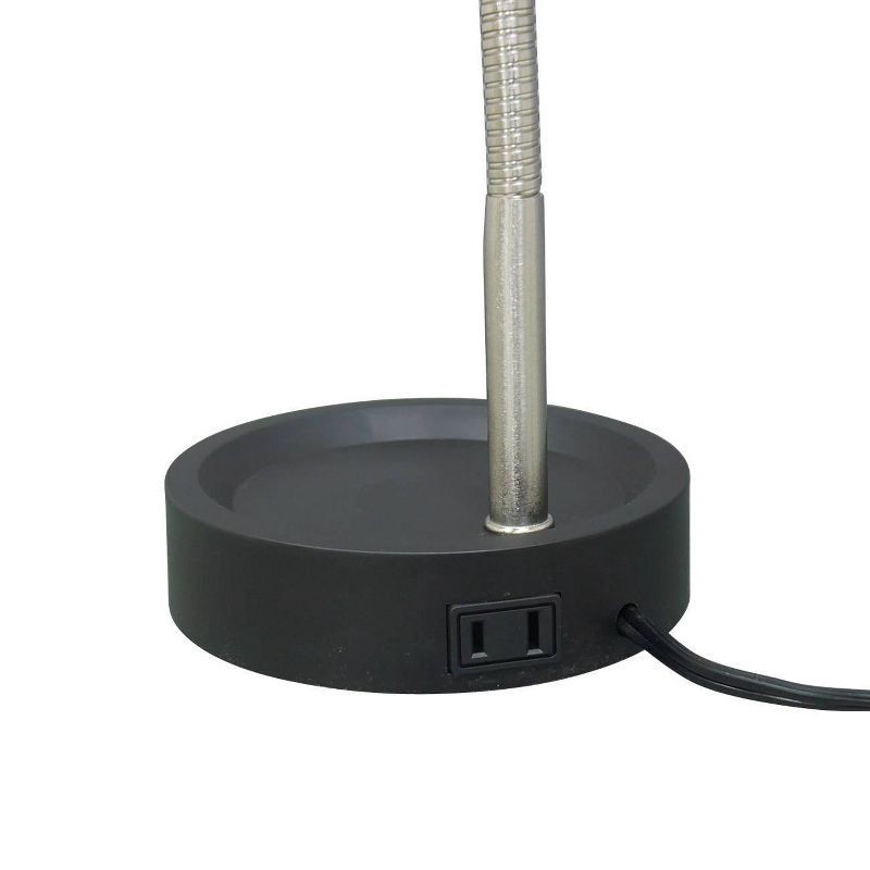 slide 9 of 9, Task Table Lamp (Includes LED Light Bulb) Black - Room Essentials™, 1 ct