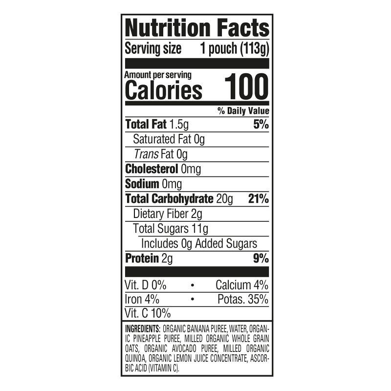 slide 5 of 9, Happy Baby Organics Clearly Crafted Stage 2 Meals Bananas, Pineapple, Avocado & Granola - 4oz, 4 oz