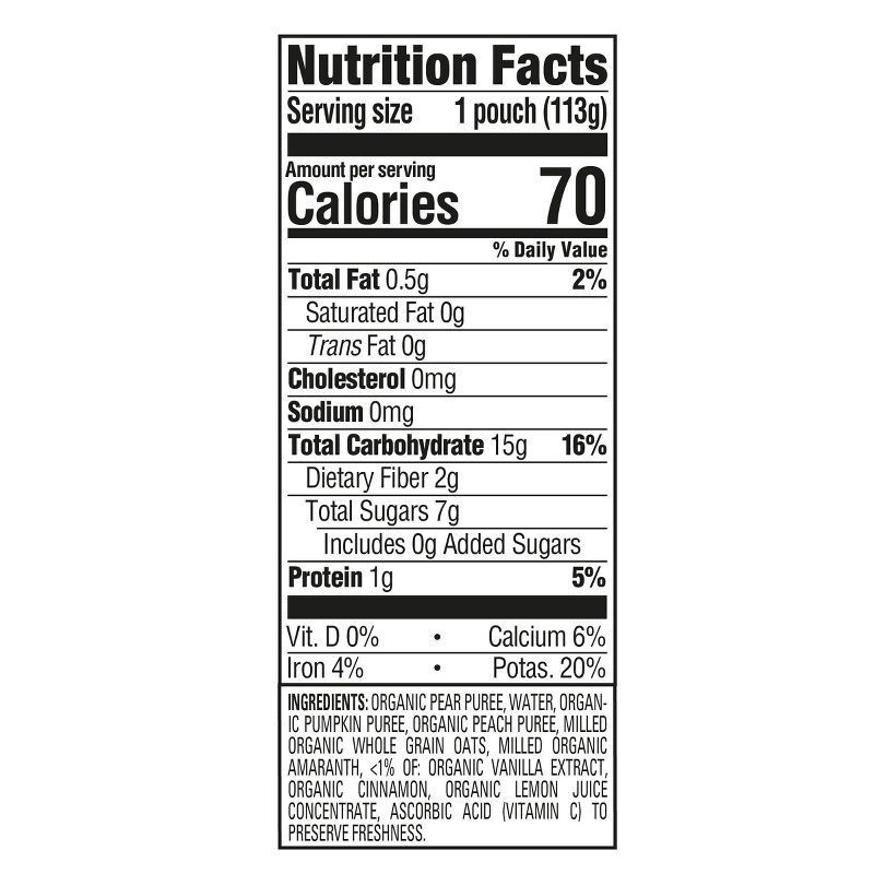 slide 6 of 8, Happy Baby Organics Clearly Crafted Stage 2 Meals Pears, Pumpkin - 4oz, 4 oz