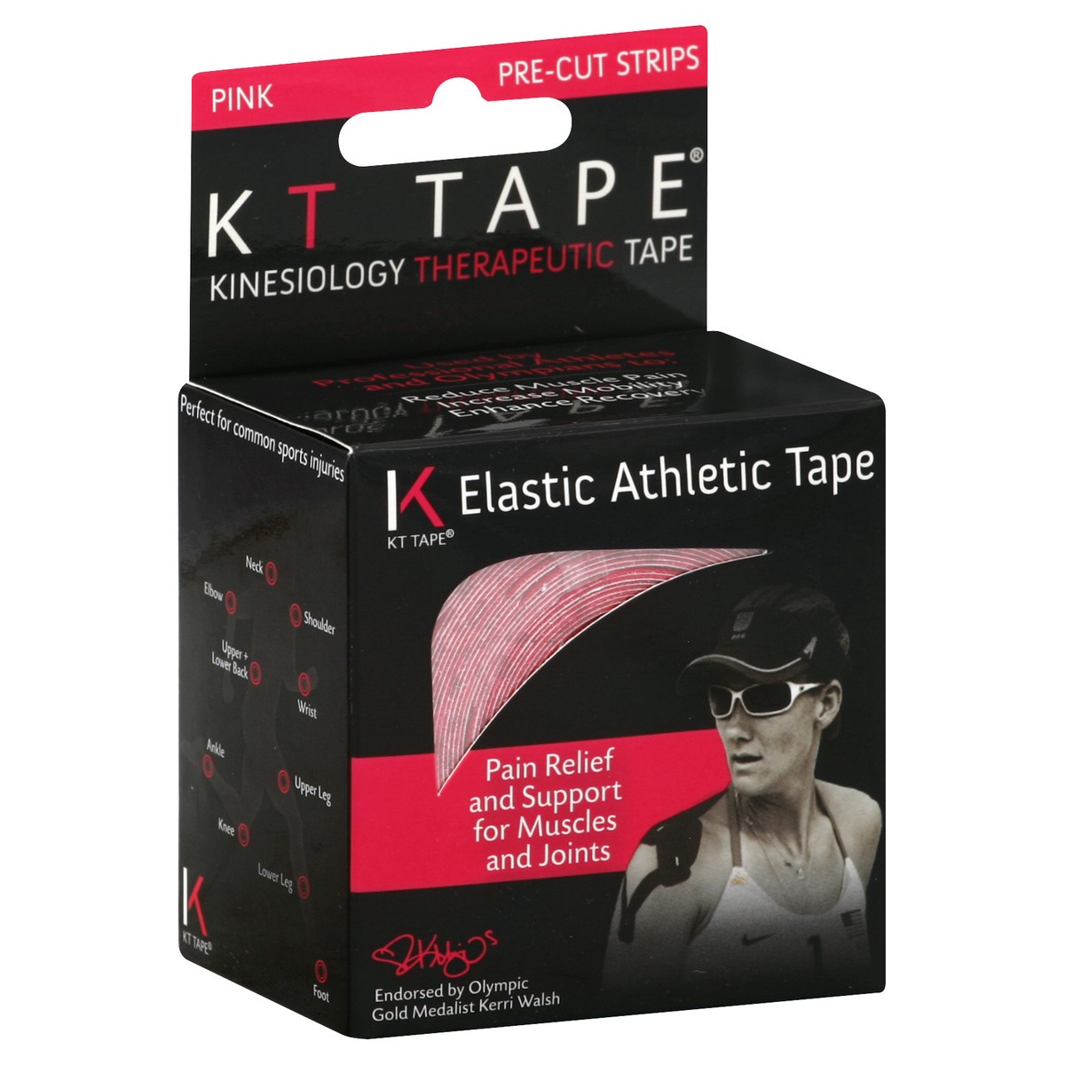 slide 5 of 5, KT Tape Cotton Pink, 20 ct