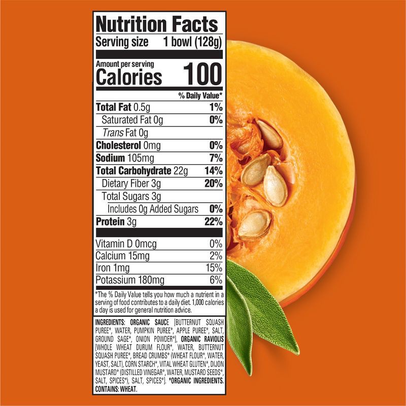 slide 3 of 4, Happy Baby Happy Tot Organic Squash Ravioli with Squash, Pumpkin & Sage Sauce Toddler Food Bowl - 4.5oz, 4.5 oz