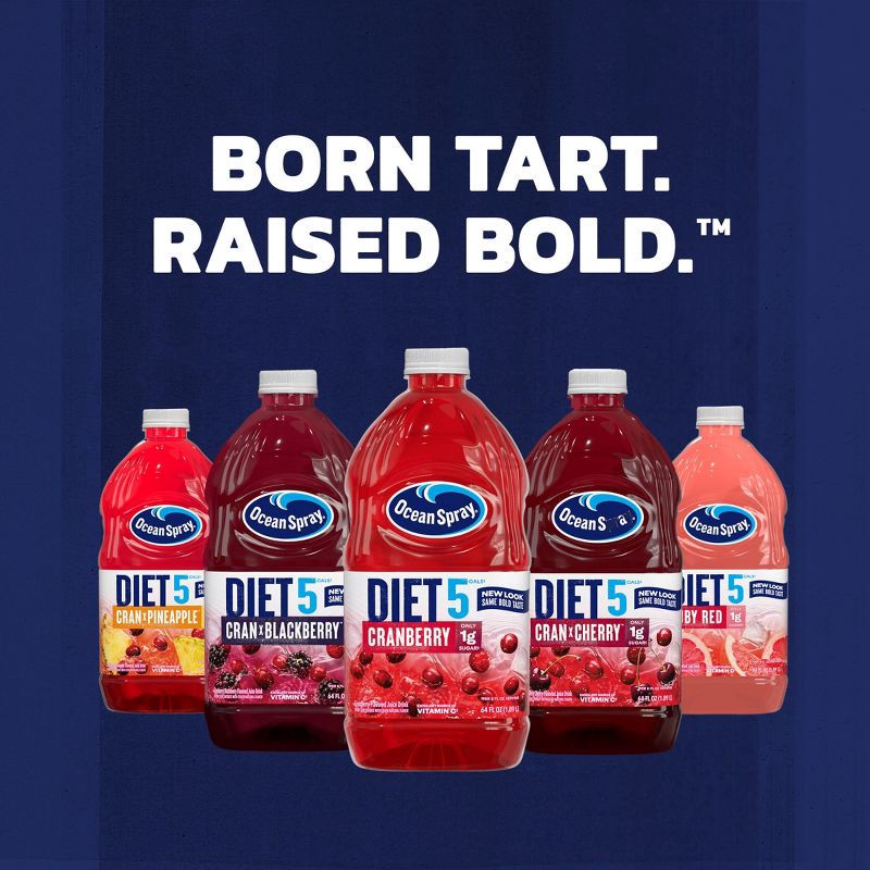slide 8 of 10, Ocean Spray Diet Cran Raspberry Juice - 64 fl oz Bottle, 64 fl oz