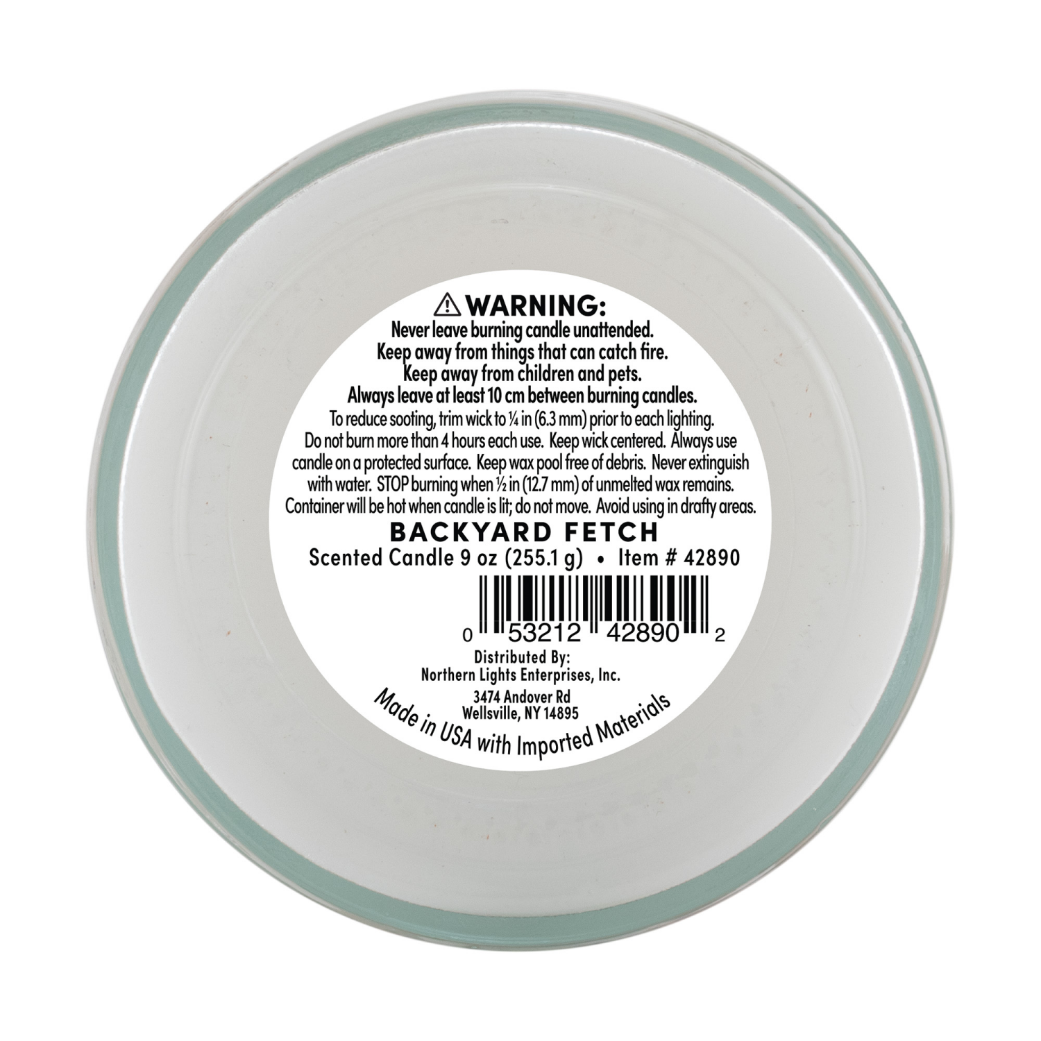 slide 2 of 2, NORTHERN LIGHTS NL 9oz Pet Jar Candle w/ Lid - Backyard Fetch, 9 oz
