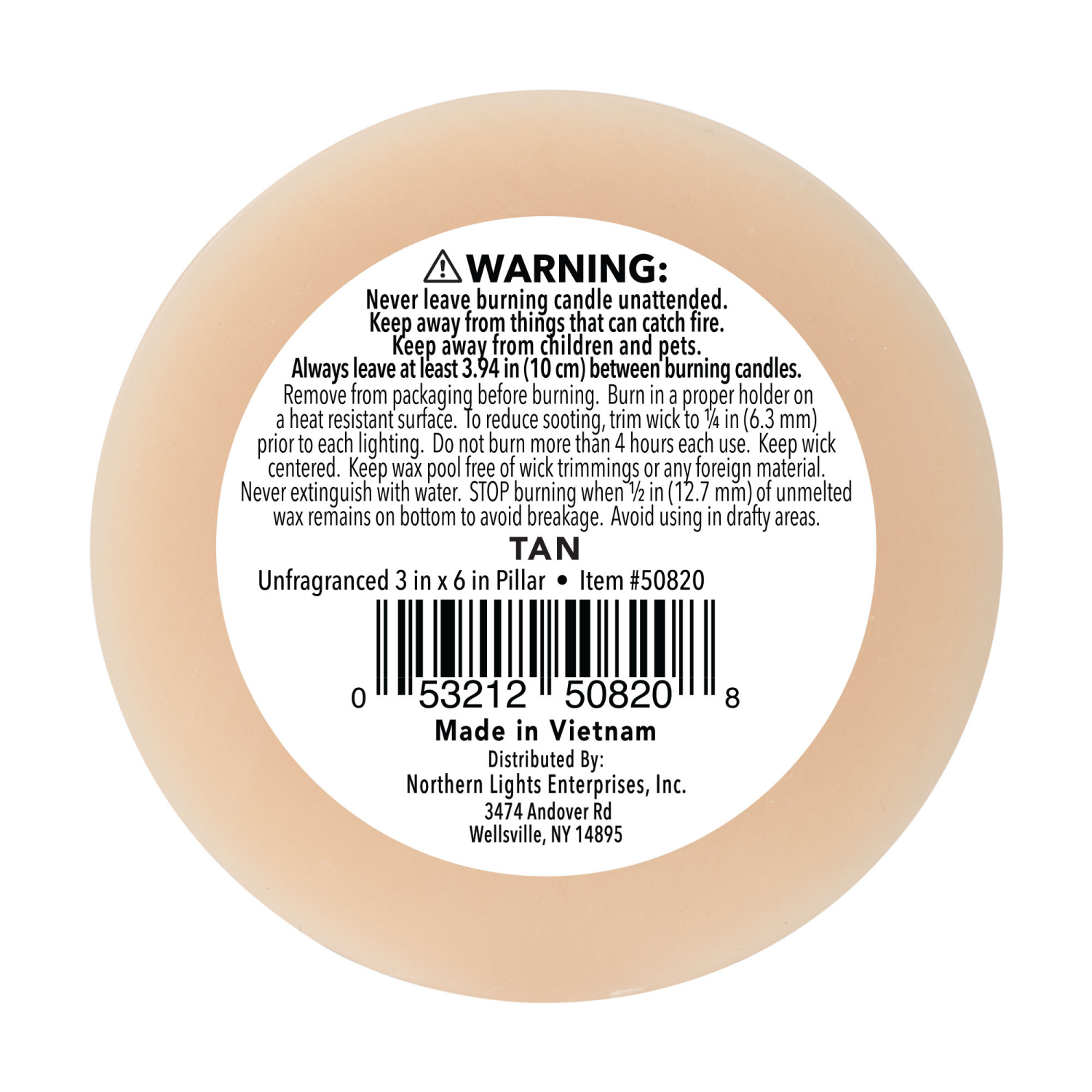 slide 2 of 3, Northern Lights 3x6 Pillar, Tan, 1 ct