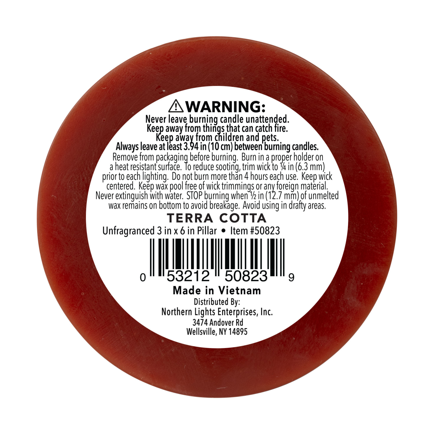 slide 2 of 3, Northern Lights 3x6 Pillar, Terra Cotta, 1 ct