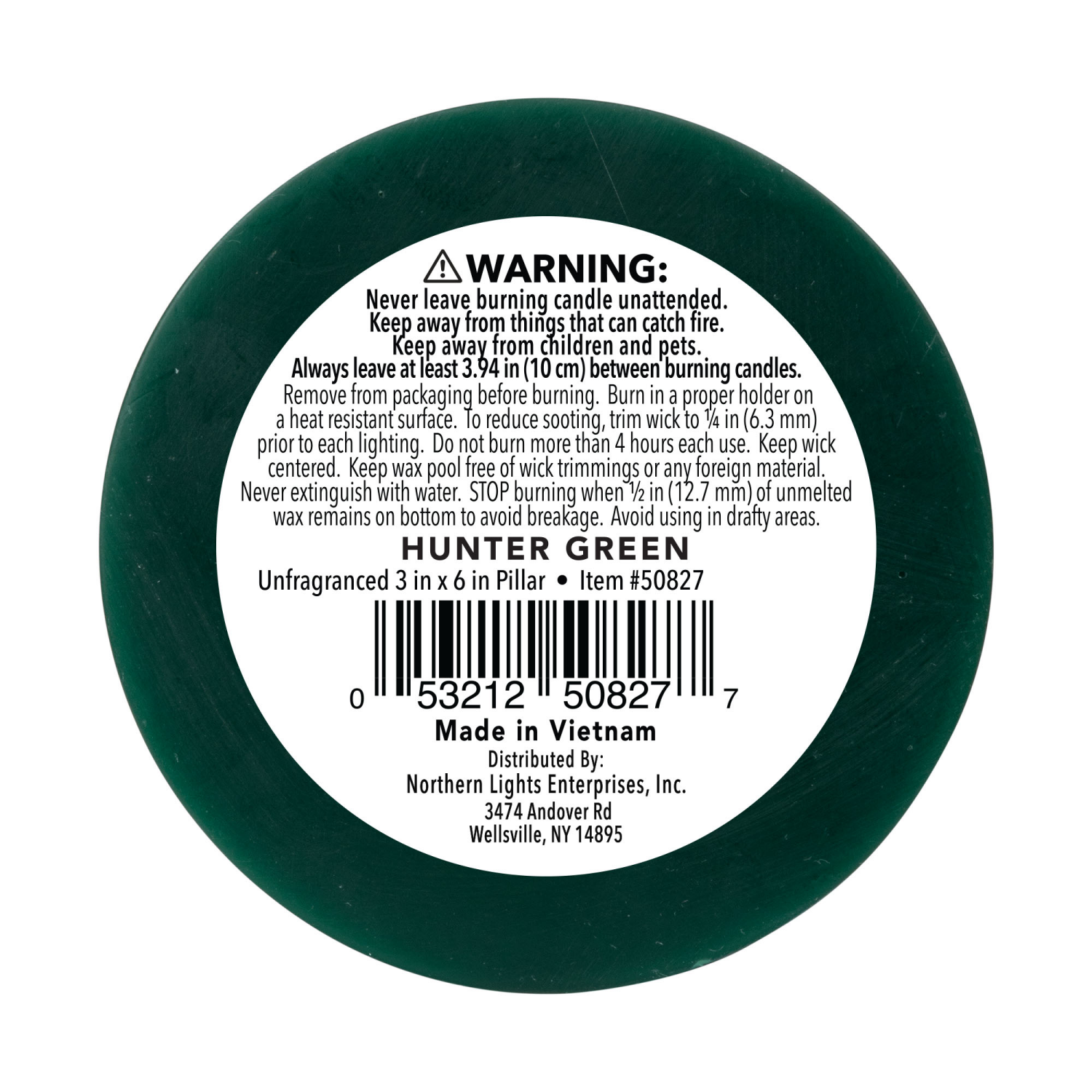 slide 2 of 3, Northern Lights 3x6 Pillar, Hunter Green, 1 ct