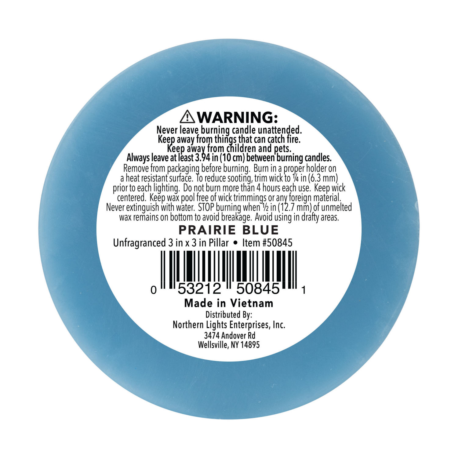 slide 2 of 3, Northern Lights 3x3 Pillar, Prarie Blue, 1 ct