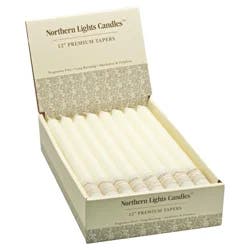 Northern Lights Ivory Taper Candle 1 ea