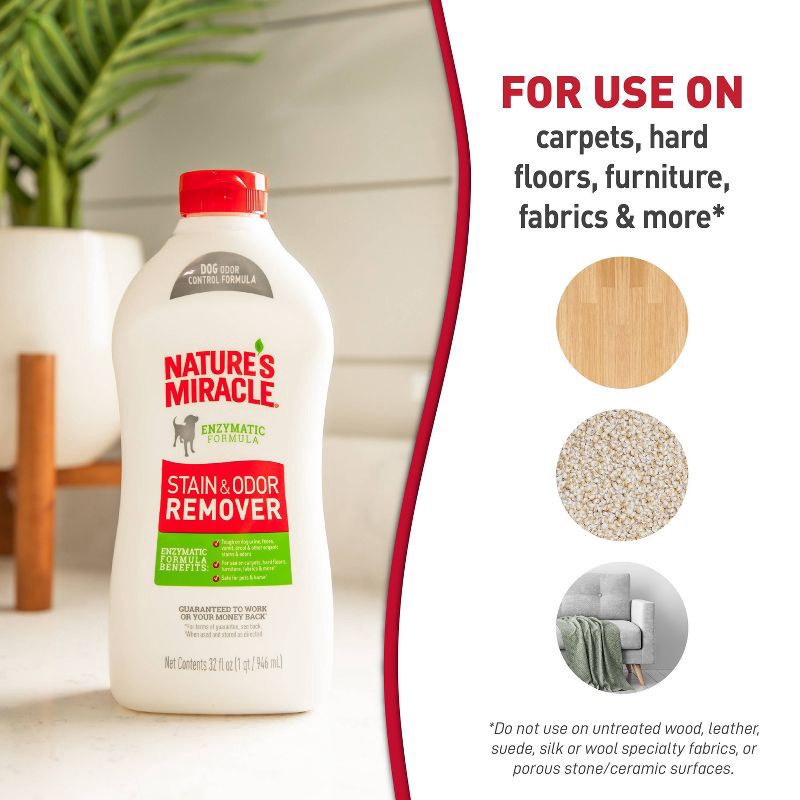 slide 6 of 9, Nature's Miracle Pour Stain and Odor Remover - 32oz, 32 oz