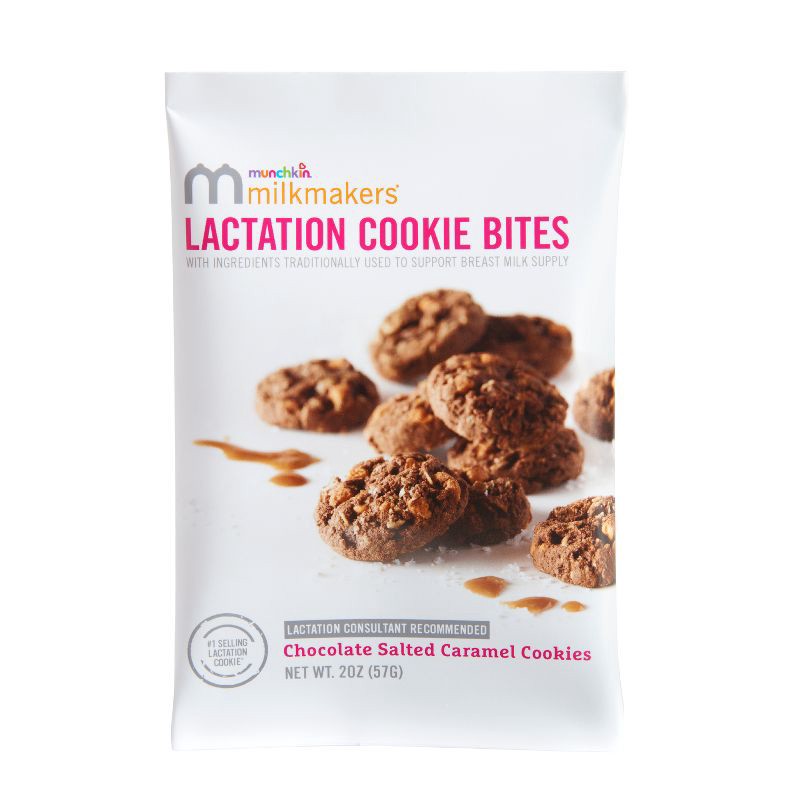 slide 5 of 6, Munchkin Milkmakers Lactation Cookie Bites - Chocolate Salted Caramel - 20oz/10ct, 10 ct; 20 oz