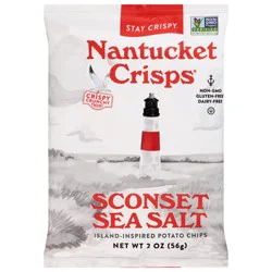 Nantucket Crisps Island-Inspired Sconset Sea Salt Potato Chips 2 oz