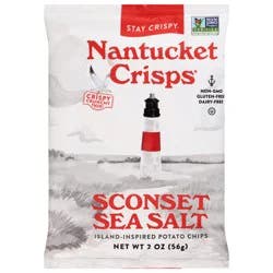 Nantucket Crisps Island-Inspired Sconset Sea Salt Potato Chips 2 oz