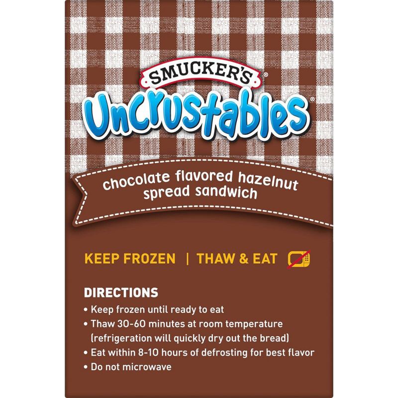 slide 5 of 7, Smucker's Uncrustables Chocolate Flavored Hazelnut Spread Frozen Sandwich - 27oz/15ct, 27 oz, 15 ct