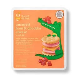 Uncured Ham & Cheddar Cheese Lunch Kit - 3oz - Good & Gather™