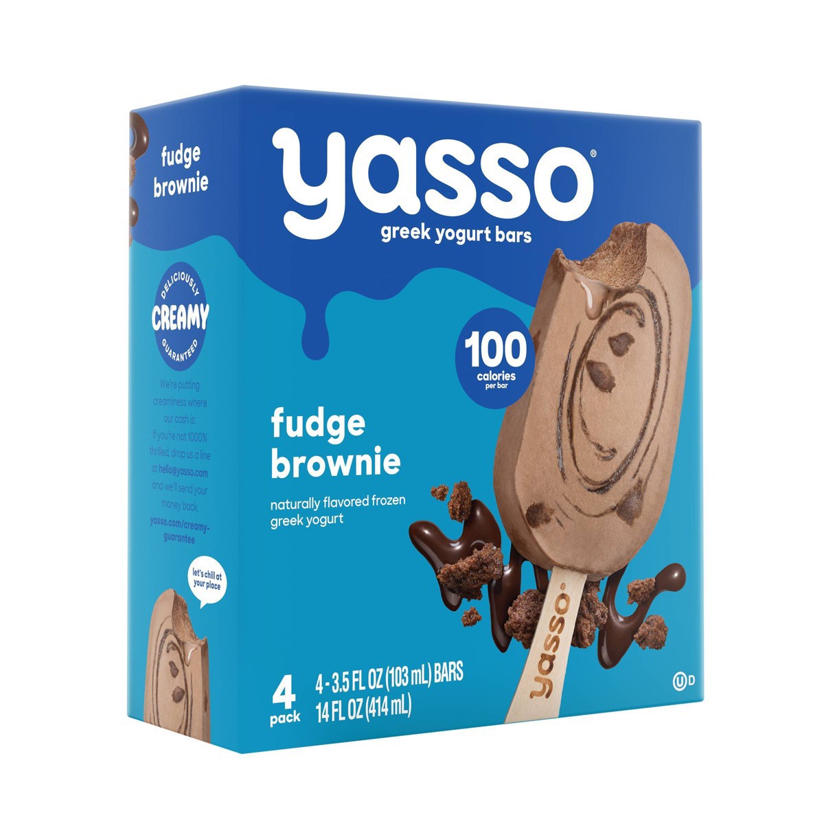 Yasso Frozen Greek Yogurt Fudge Brownie Bars 4ct 4 Ct Shipt 