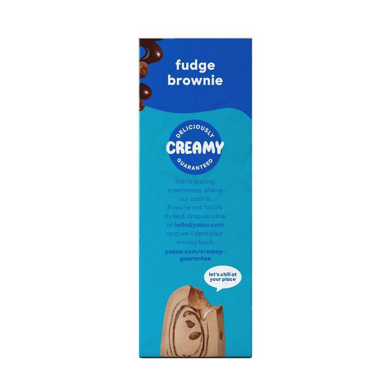 slide 5 of 6, Yasso Frozen Greek Yogurt - Fudge Brownie Bars - 4ct, 4 ct