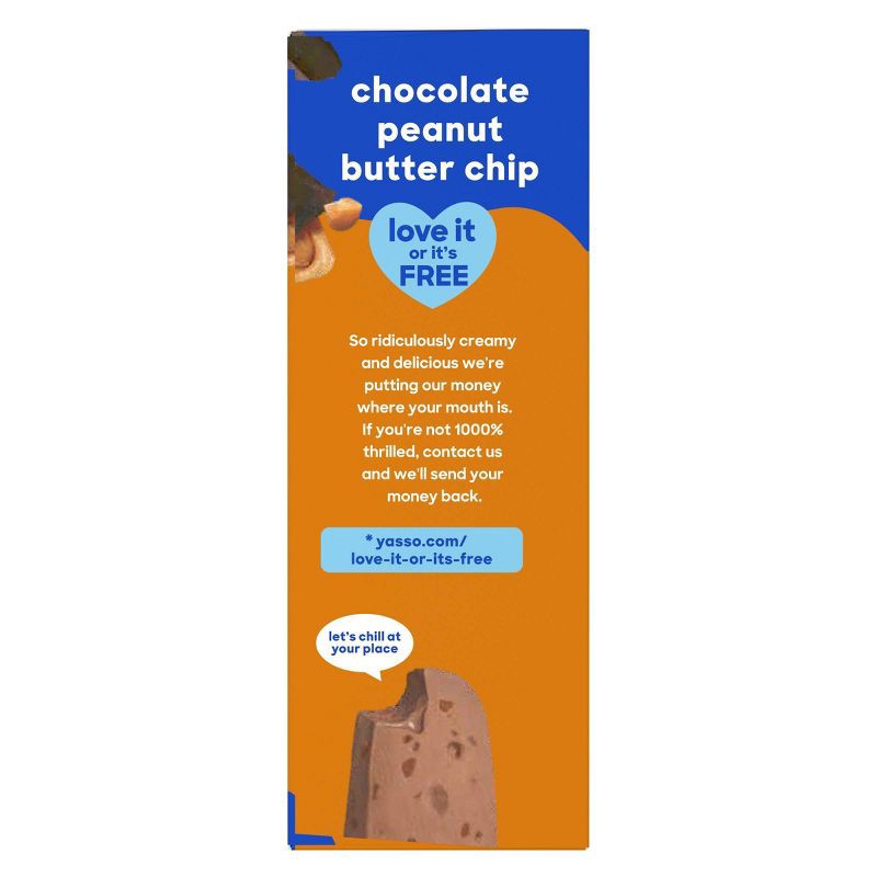 slide 3 of 10, Yasso Frozen Greek Yogurt - Chocolate Peanut Butter Chip Bars - 4pk/14 fl oz, 4 ct, 14 fl oz