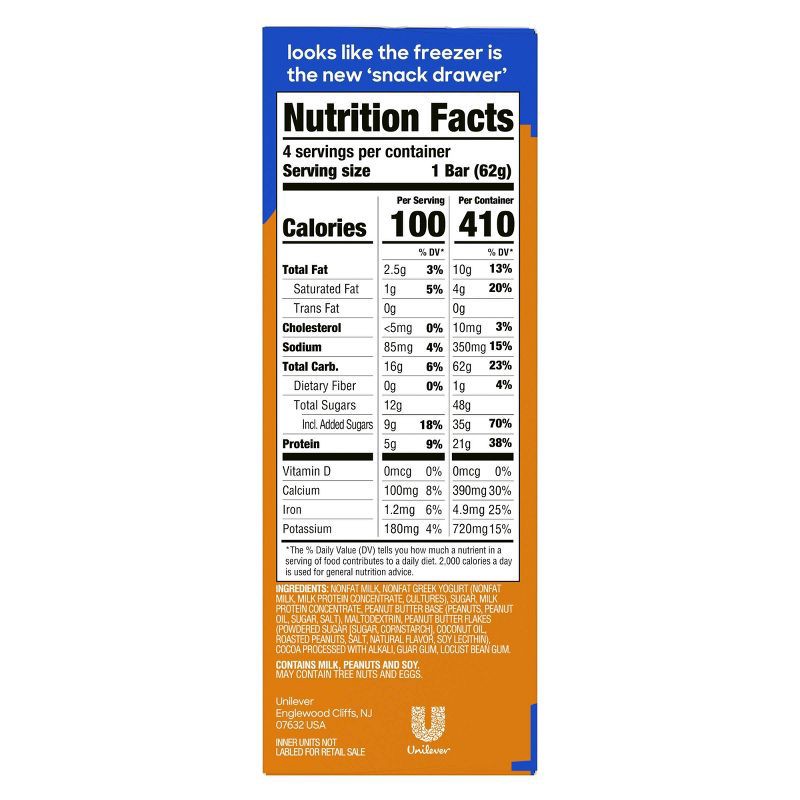 slide 4 of 10, Yasso Frozen Greek Yogurt - Chocolate Peanut Butter Chip Bars - 4pk/14 fl oz, 4 ct, 14 fl oz