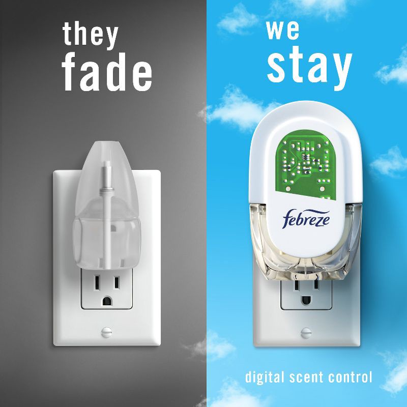 slide 4 of 15, Febreze Odor-Fighting Fade Defy Plug Air Freshener Refill - Linen & Sky - 2.63 fl oz/3pk, 3 ct; 2.63 fl oz