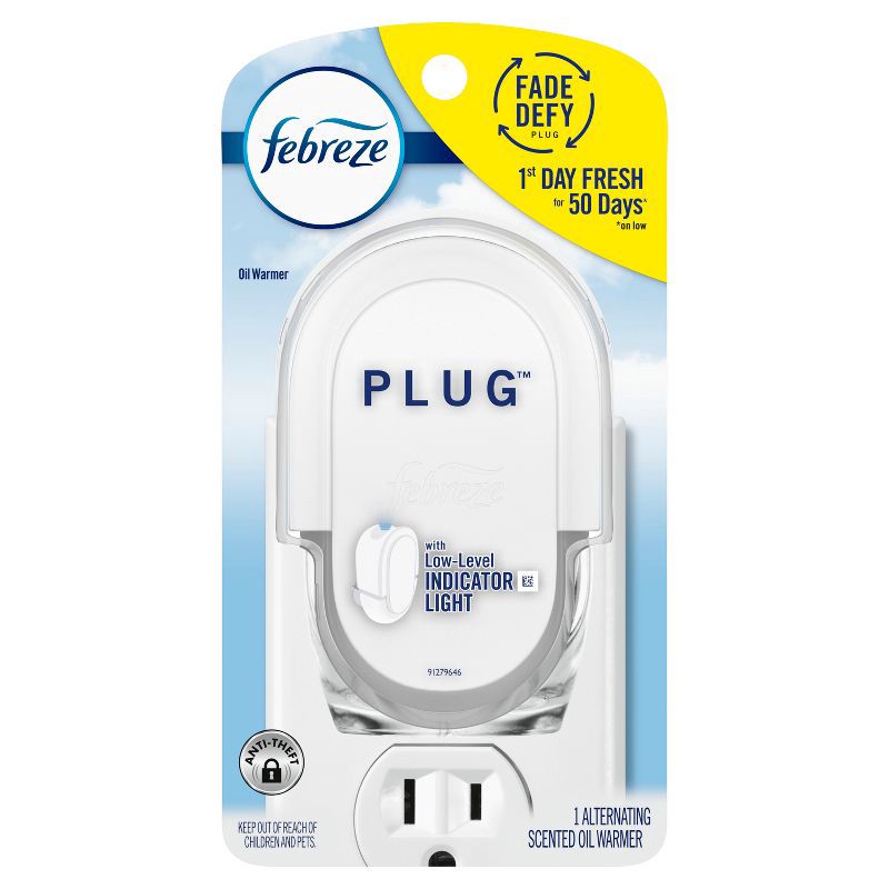 slide 8 of 12, Febreze Odor-Fighting Fade Defy Plug Air Freshener - Warmer Device, 1 ct