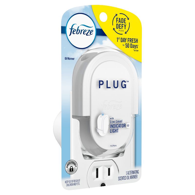 slide 9 of 12, Febreze Odor-Fighting Fade Defy Plug Air Freshener - Warmer Device, 1 ct
