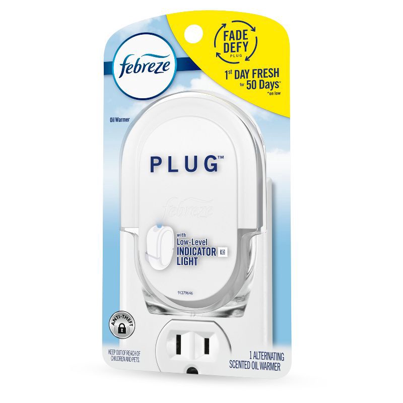 slide 11 of 12, Febreze Odor-Fighting Fade Defy Plug Air Freshener - Warmer Device, 1 ct