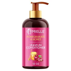 Mielle Organics Pomegranate & Honey Leave-In Conditioner - 12 fl oz: For Textured & All Hair Types, Cream Form