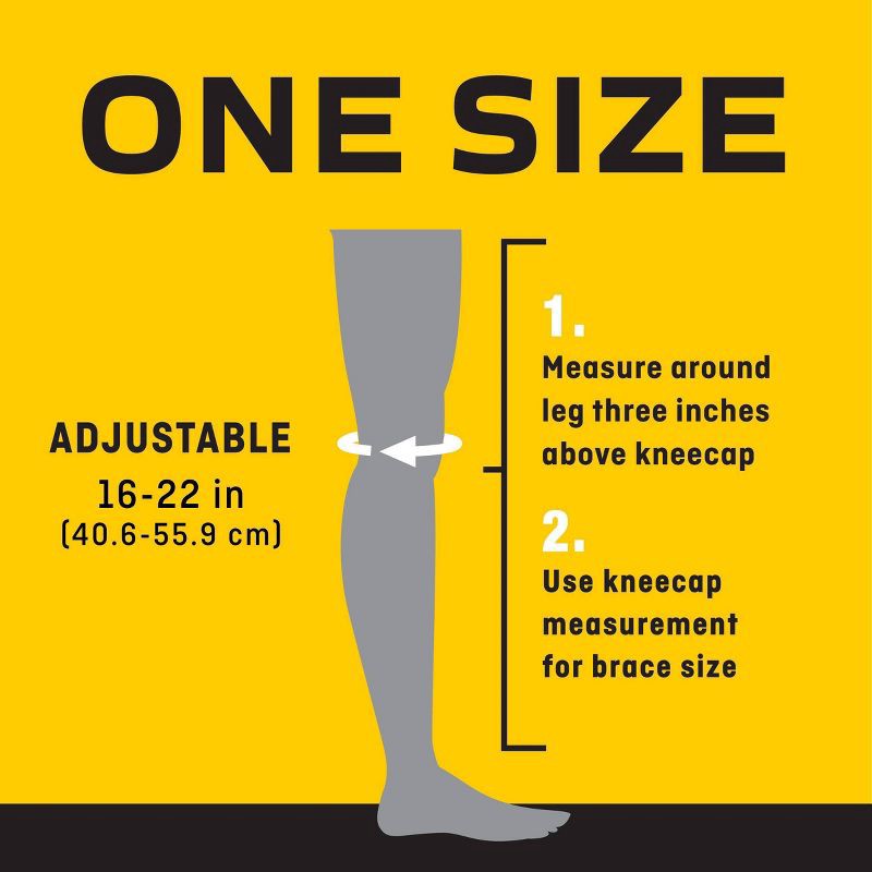 slide 6 of 8, FUTURO Hinged Knee Brace, Adjustable Knee Support for Sport - 1pk, 1 ct