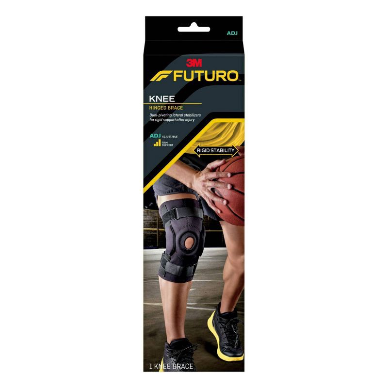 slide 1 of 8, FUTURO Hinged Knee Brace, Adjustable Knee Support for Sport - 1pk, 1 ct
