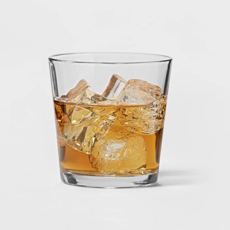 slide 3 of 7, 12.85 fl oz Glass Stackable Short Tumbler - Threshold™, 12.85 fl oz