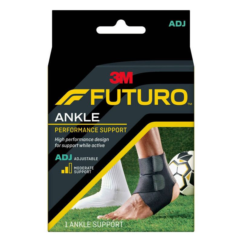 slide 1 of 7, FUTURO Performance Ankle Support, Adjustable Ankle Brace for Sport - 1pk, 1 ct