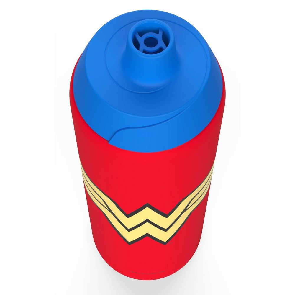 slide 4 of 4, Zak Designs Wonder Woman Squeeze Water Bottle, 24.5 oz
