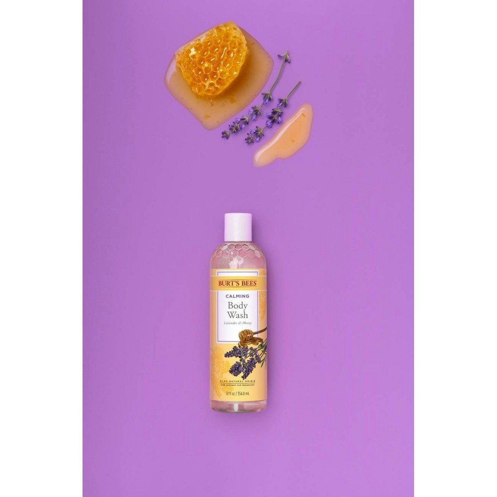 slide 7 of 7, Burt's Bees Lavender and Honey Body Wash, 12 fl oz