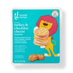 Smoked Turkey & Cheddar Cheese Lunch Kit - 2.8oz - Good & Gather™