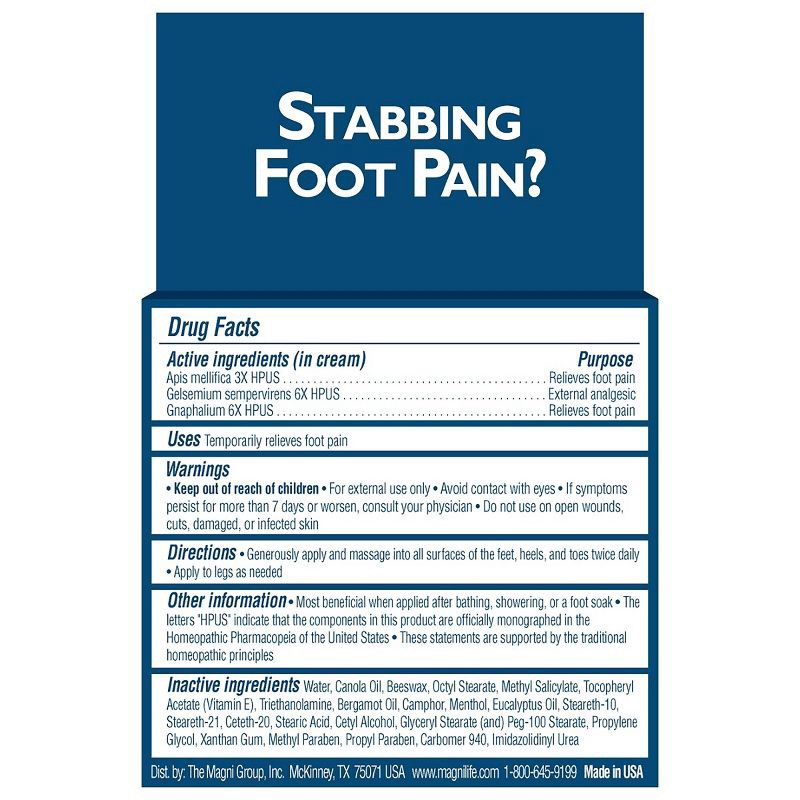 slide 4 of 6, MagniLife Pain Relieving Foot Cream - 4oz, 4 oz